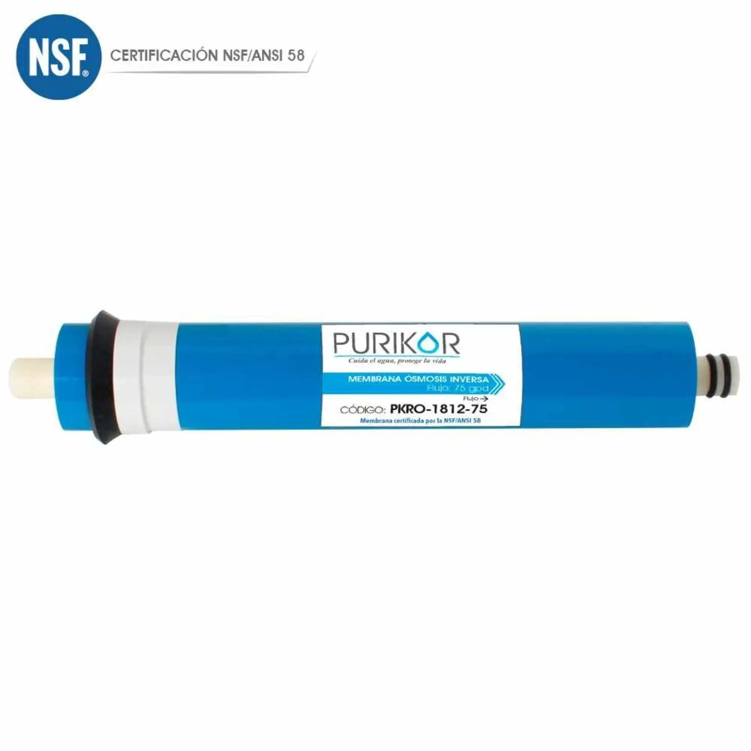 Membrana PURIKOR de ósmosis inversa de 75 GPD